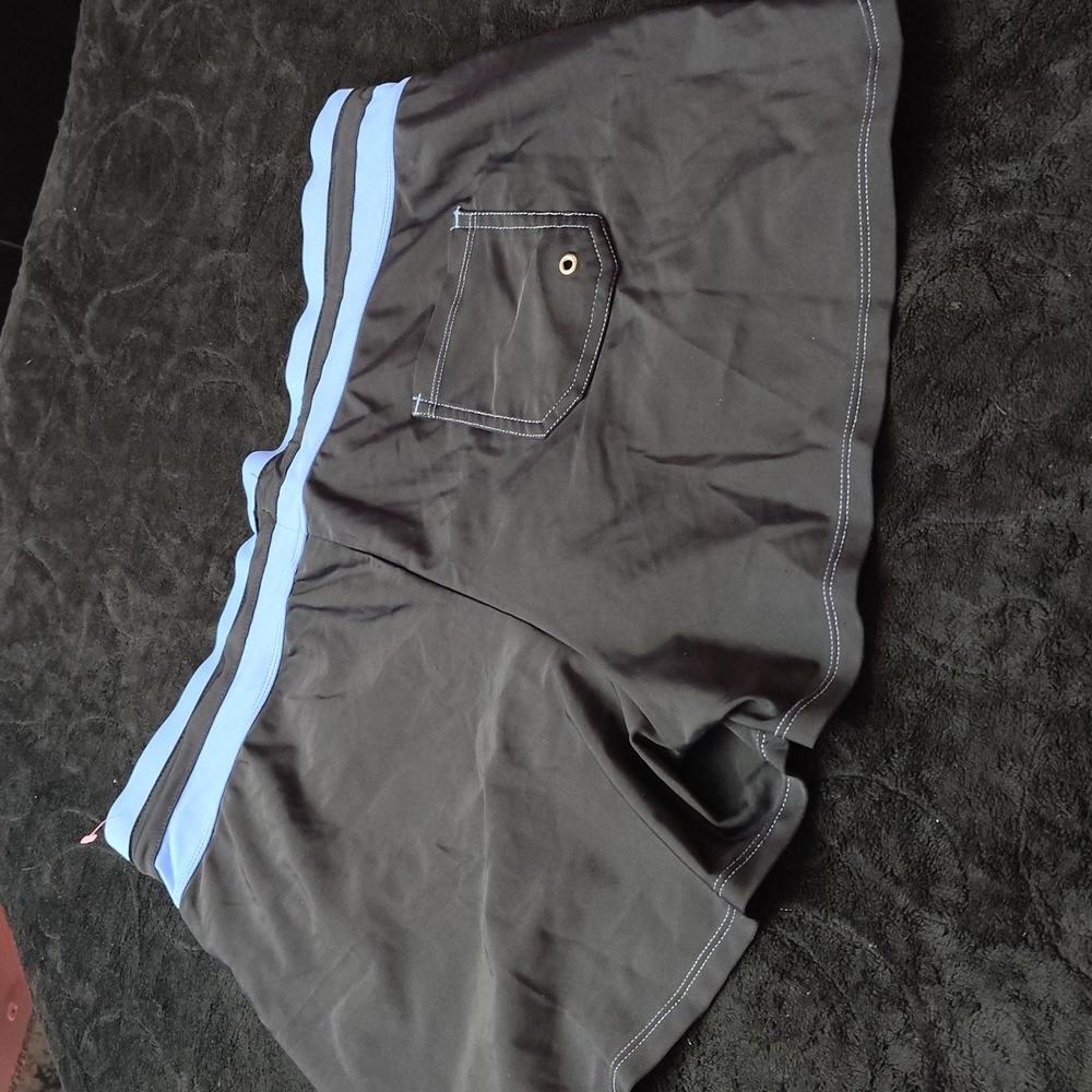 Women's Black and Blue SWIM Shorts SWIMWEAR FREE COUNTRY - Picture 14 of 15